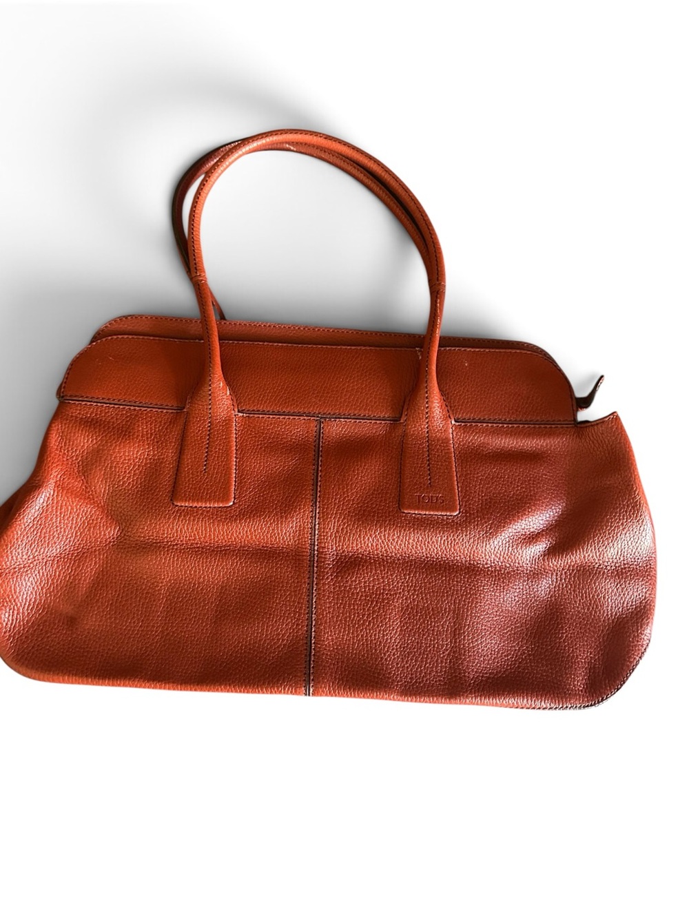 Tod's Burnt Orange Leather Tote